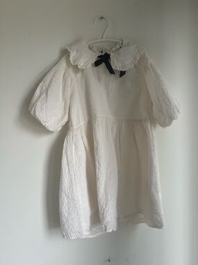 H&M White Textured Blouse
